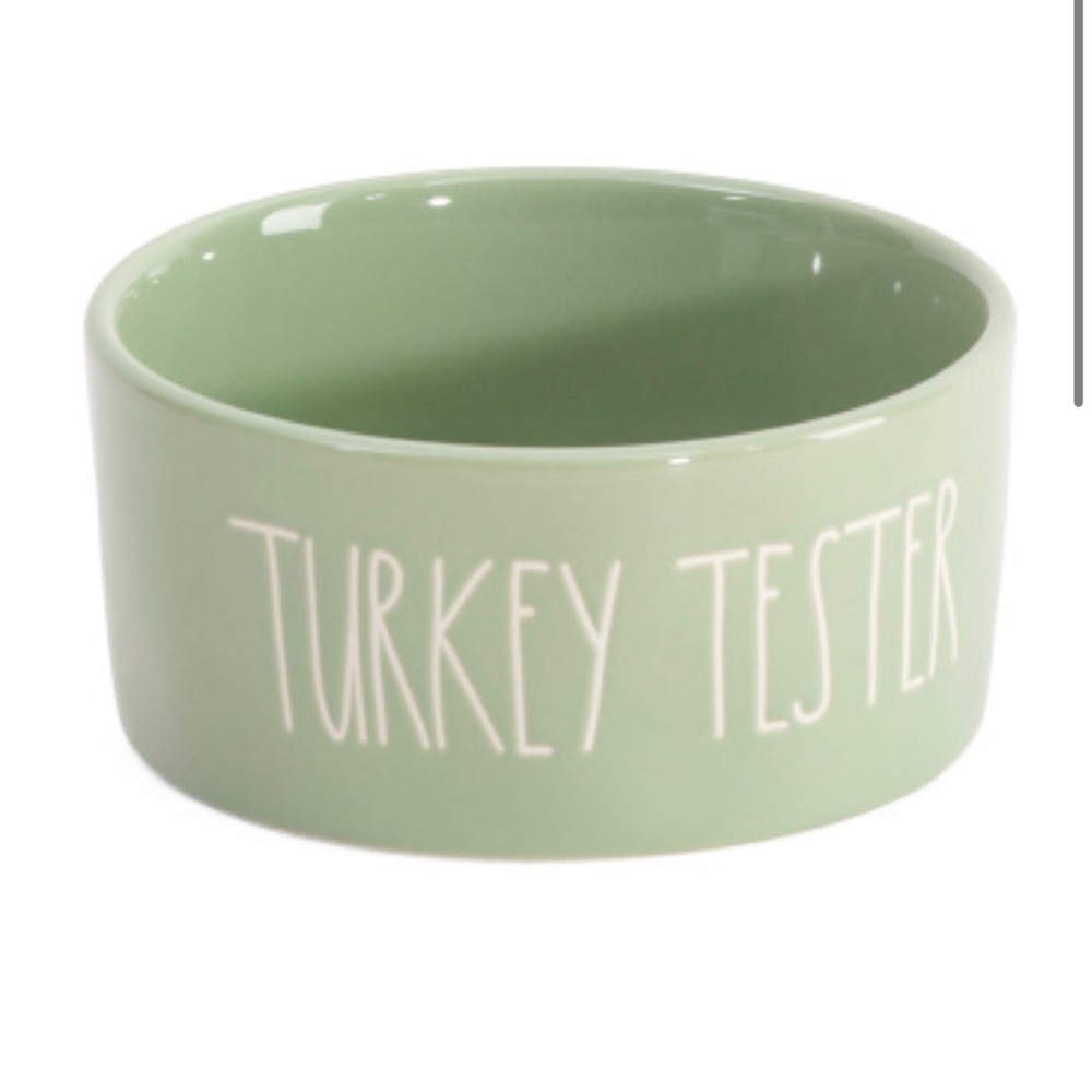 Rae Dunn TURKEY TESTER dog dish